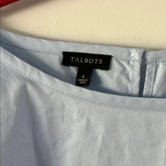 Talbots|Light Blue Tunic with Ribbon Details sz Large - Picture 2 of 7